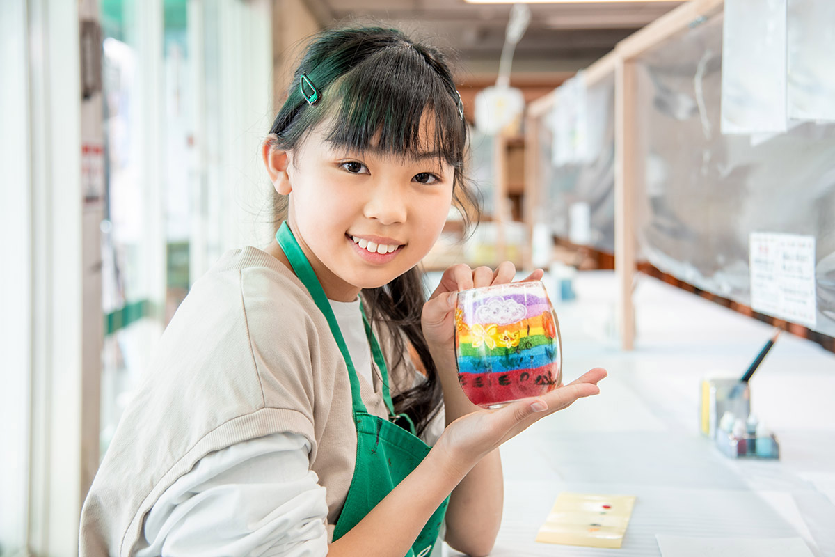 サンドアートワークショップ風景